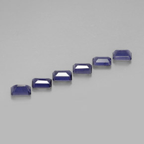 Achetez naturel ct bleue iolite gems, taille émeraude, en provenance madagascar chez gemselect. en stock, livraison internationale!