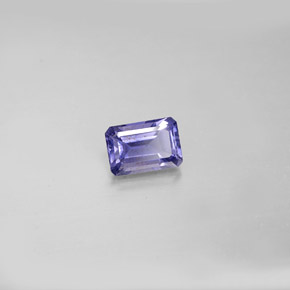 Iolite bleue naturelle taille émeraude, 0,55 ct, VS