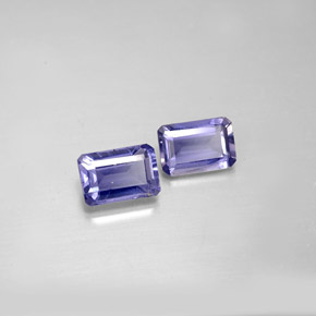 Achetez naturel ct bleue iolite gems, taille émeraude, en provenance madagascar chez gemselect. en stock, livraison internationale!