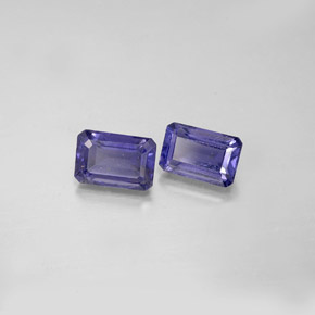 Achetez naturel ct Violet Bleu Iolite gems, Taille émeraude, En provenance Madagascar chez GemSelect. En stock, livraison internationale!