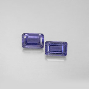 Achetez naturel ct Violet Bleu Iolite gems, Taille émeraude, En provenance Madagascar chez GemSelect. En stock, livraison internationale!