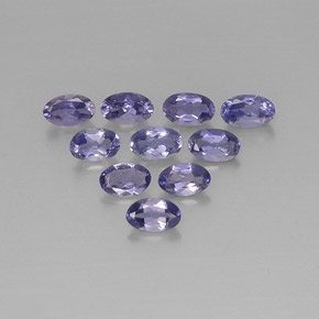 Achetez naturel ct bleu violet iolite gems, coupe ovale, en provenance madagascar chez gemselect. en stock, livraison internationale!
