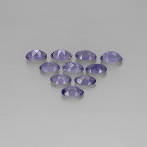 Achetez naturel ct bleu violet iolite gems, coupe ovale, en provenance madagascar chez gemselect. en stock, livraison internationale!