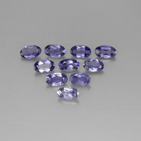 Achetez naturel ct Violet Bleu Iolite gems, Coupe ovale, En provenance Madagascar chez GemSelect. En stock, livraison internationale!