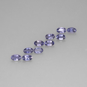 Achetez naturel ct Violet Bleu Iolite gems, Coupe ovale, En provenance Madagascar chez GemSelect. En stock, livraison internationale!