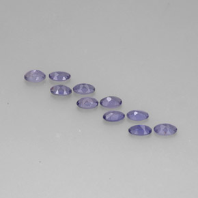 Achetez naturel ct Violet Bleu Iolite gems, Coupe ovale, En provenance Madagascar chez GemSelect. En stock, livraison internationale!