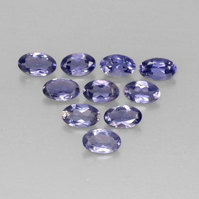 Achetez naturel ct Violet Bleu Iolite gems, Coupe ovale, En provenance Madagascar chez GemSelect. En stock, livraison internationale!