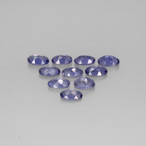 Achetez naturel ct Violet Bleu Iolite gems, Coupe ovale, En provenance Madagascar chez GemSelect. En stock, livraison internationale!