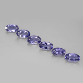 Achetez naturel ct Violet Bleu Iolite gems, Coupe ovale, En provenance Madagascar chez GemSelect. En stock, livraison internationale!