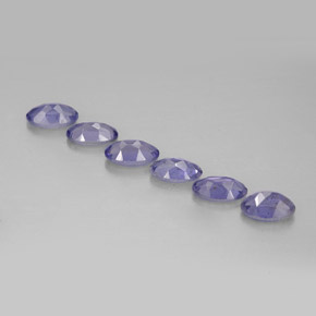 Achetez naturel ct Violet Bleu Iolite gems, Coupe ovale, En provenance Madagascar chez GemSelect. En stock, livraison internationale!