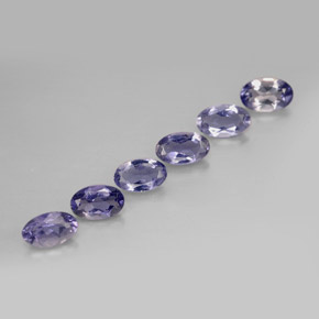 Achetez naturel ct Violet Bleu Iolite gems, Coupe ovale, En provenance Madagascar chez GemSelect. En stock, livraison internationale!