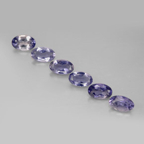 Achetez naturel ct Violet Bleu Iolite gems, Coupe ovale, En provenance Madagascar chez GemSelect. En stock, livraison internationale!
