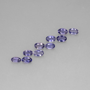 Achetez naturel ct Violet Bleu Iolite gems, Coupe ovale, En provenance Madagascar chez GemSelect. En stock, livraison internationale!