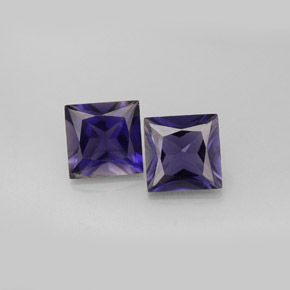 Achetez naturel ct bleue iolite gems, carré, en provenance madagascar chez gemselect. en stock, livraison internationale!
