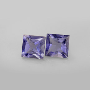 Achetez naturel ct bleue iolite gems, carré, en provenance madagascar chez gemselect. en stock, livraison internationale!