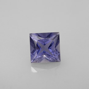 Iolite bleue naturelle carré, 1,11 ct, VS