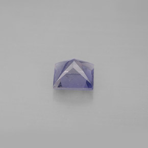 Iolite bleue naturelle carré, 0,88 ct, VS