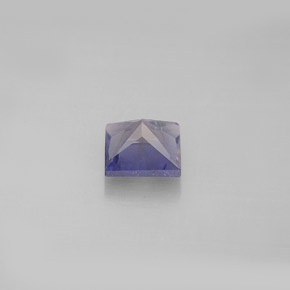Iolite bleue naturelle carré, 0,86 ct, VS