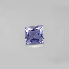 Iolite bleue naturelle carré, 0,82 ct, VS