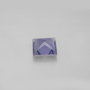 Iolite bleue naturelle carré, 0,82 ct, VS