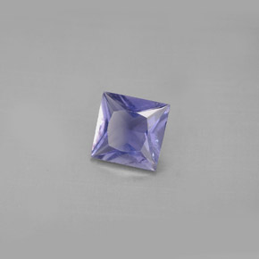 Iolite Violet Bleu naturelle Carré, 0.79 ct, VS