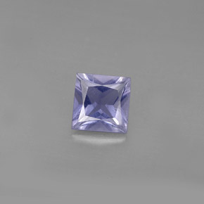 Iolite bleue naturelle carré, 0,88 ct, VS