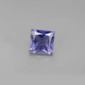 Iolite bleue naturelle carré, 0,94 ct, VS