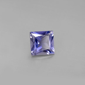 Iolite bleue naturelle carré, 0,94 ct, VS