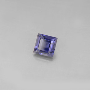 Iolite Violet Bleu naturelle Carré, 0.69 ct, VS