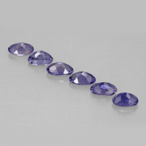 Achetez naturel ct Violet Bleu Iolite gems, Coupe ovale, En provenance Madagascar chez GemSelect. En stock, livraison internationale!