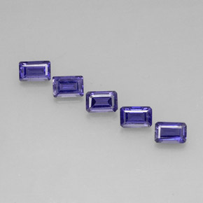Achetez naturel ct bleue iolite gems, taille émeraude, en provenance madagascar chez gemselect. en stock, livraison internationale!