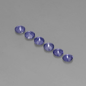 Achetez naturel ct bleue iolite gems, coupe roude, en provenance madagascar chez gemselect. en stock, livraison internationale!