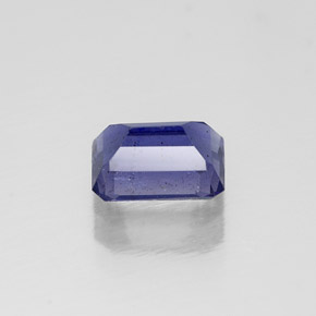 Iolite violet naturelle taille émeraude, 0,58 ct, VS-SI