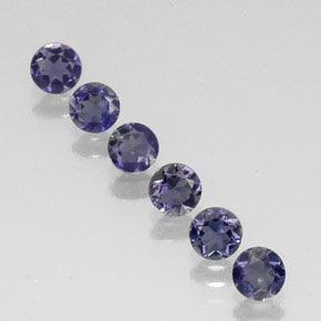 Achetez naturel ct bleue iolite gems, coupe roude, en provenance madagascar chez gemselect. en stock, livraison internationale!