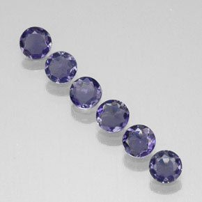 Achetez naturel ct bleue iolite gems, coupe roude, en provenance madagascar chez gemselect. en stock, livraison internationale!