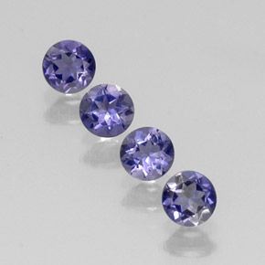 Achetez naturel ct Violet Bleu Iolite gems, Coupe roude, En provenance Madagascar chez GemSelect. En stock, livraison internationale!