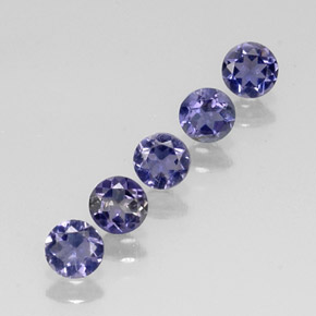 Achetez naturel ct bleue iolite gems, coupe roude, en provenance madagascar chez gemselect. en stock, livraison internationale!