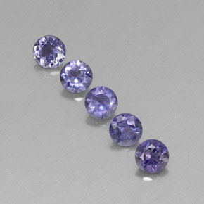 Achetez naturel ct bleue iolite gems, coupe roude, en provenance madagascar chez gemselect. en stock, livraison internationale!
