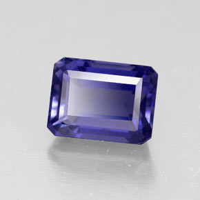 Iolite Violet Bleu naturelle Taille émeraude, 1.93 ct, VS