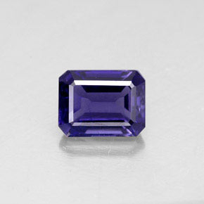 Iolite Violet Bleu naturelle Taille émeraude, 1.62 ct, VS