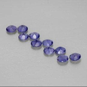 Achetez naturel ct Violet Bleu Iolite gems, Coupe roude, En provenance Madagascar chez GemSelect. En stock, livraison internationale!