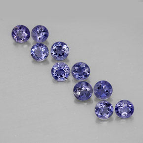 Achetez naturel ct bleue iolite gems, coupe roude, en provenance madagascar chez gemselect. en stock, livraison internationale!