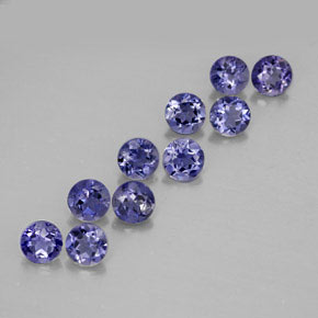 Achetez naturel ct bleue iolite gems, coupe roude, en provenance madagascar chez gemselect. en stock, livraison internationale!