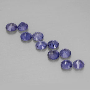 Achetez naturel ct bleue iolite gems, coupe roude, en provenance madagascar chez gemselect. en stock, livraison internationale!