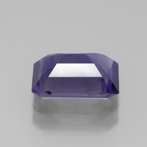 Iolite bleue naturelle taille émeraude, 1,15 ct, VS-SI