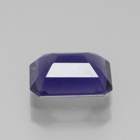 Iolite bleue naturelle taille émeraude, 1,10 ct, VS