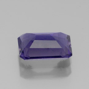 Iolite bleue naturelle taille émeraude, 1,06 ct, VVS-VS