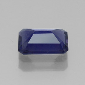 Iolite bleue naturelle taille émeraude, 0,99 ct, VS