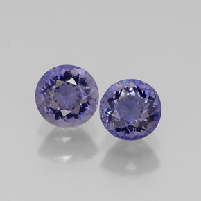 Achetez naturel ct Violet Bleu Iolite gems, Coupe roude, En provenance Madagascar chez GemSelect. En stock, livraison internationale!