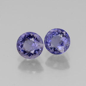 Achetez naturel ct Violet Bleu Iolite gems, Coupe roude, En provenance Madagascar chez GemSelect. En stock, livraison internationale!